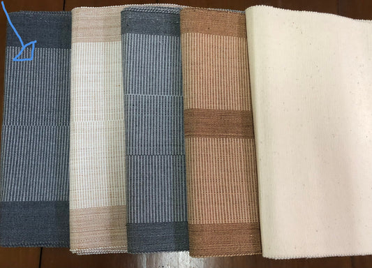 Lot de 3 sets de table tissés