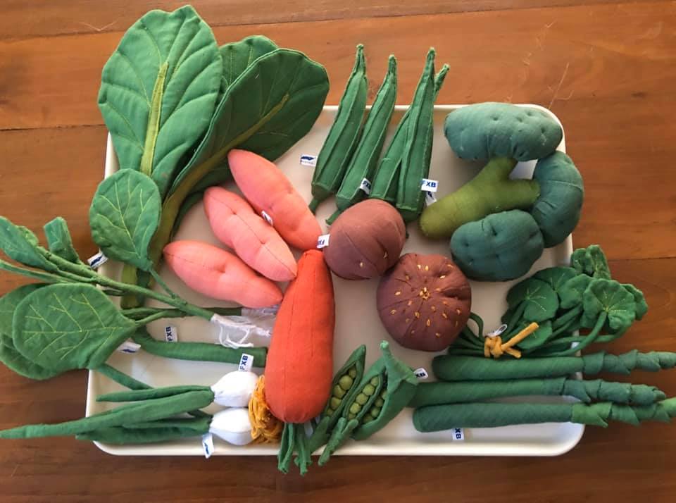 Légumes en tissus