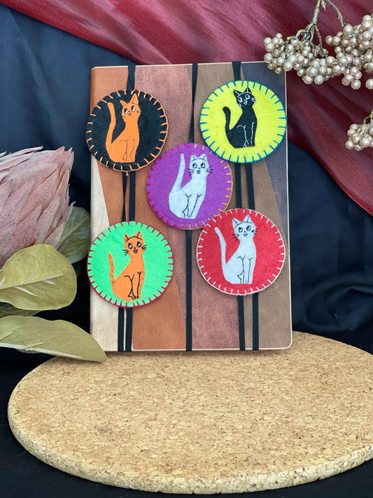 Marque-page chat en feutrine