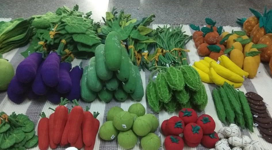 Légumes en tissus