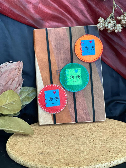 Marque-page cahier en feutrine