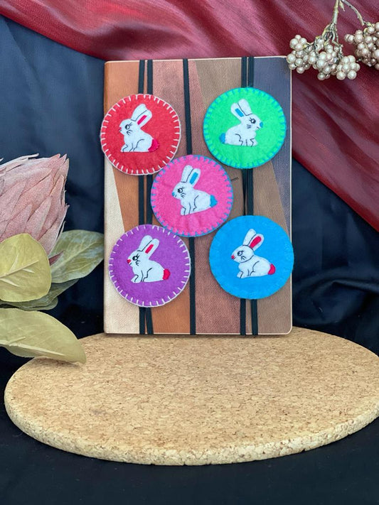 Marque-page lapin en feutrine
